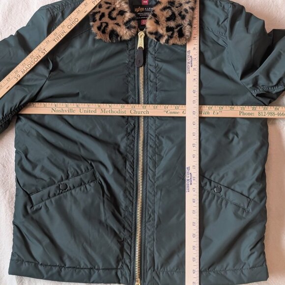 Alpha Industries B15 Faux Fur  Removable Collar Parka Men’s Sz M Bomber Coat - Picture 8 of 8
